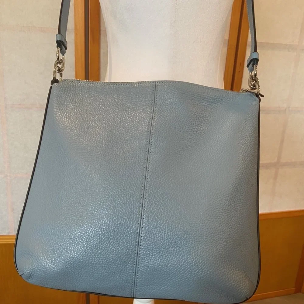Coach Mae Crossbody Pebble Leather Bag - Cornflower Blue - Like New Condition - Picture 3 of 14